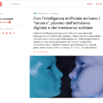 Pionieri dell’attivismo digitale e del metaverso solidale: l’articolo di Antonio Derinaldis su Vita.it
